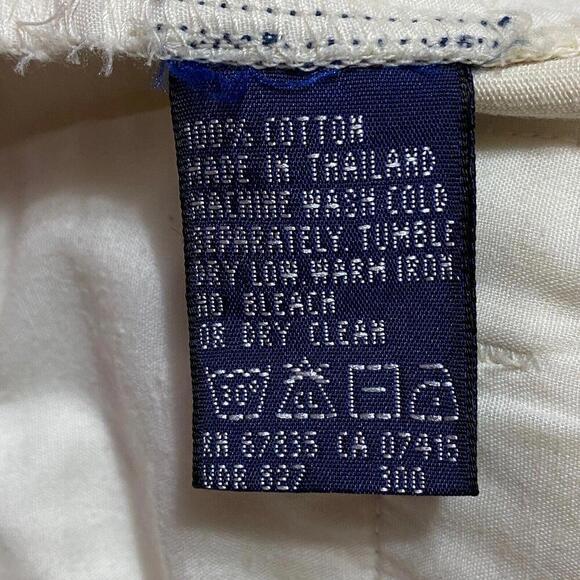 Nautica Pleated Men's size 38 Light Wash Beige Cream Shorts - Picture 3 of 3